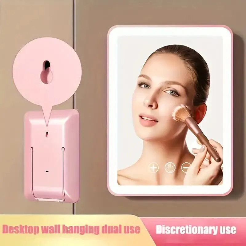 Rechargeable Travel Makeup Mirror with Led Lights