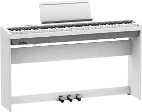 Roland FP30XWHS Digital Piano Bundle - White