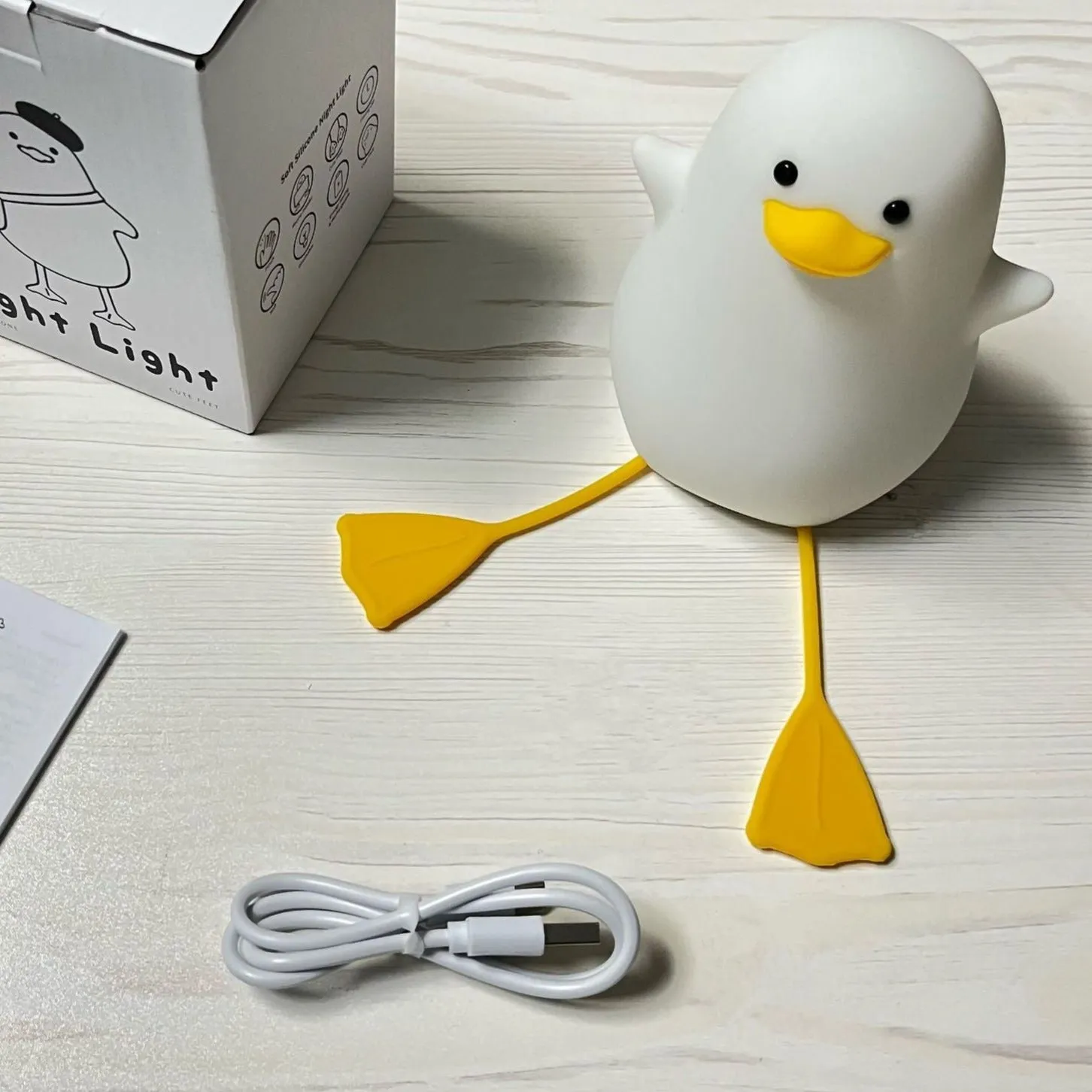 Silicone Duck Night Light Kids lamp Cute Duck Night Light