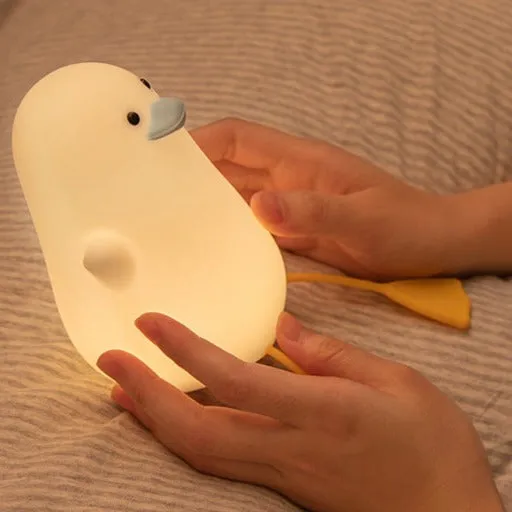 Silicone Duck Night Light Kids lamp Cute Duck Night Light