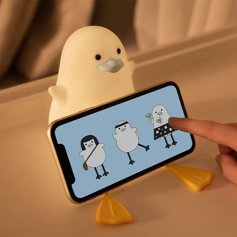 Silicone Duck Night Light Kids lamp Cute Duck Night Light