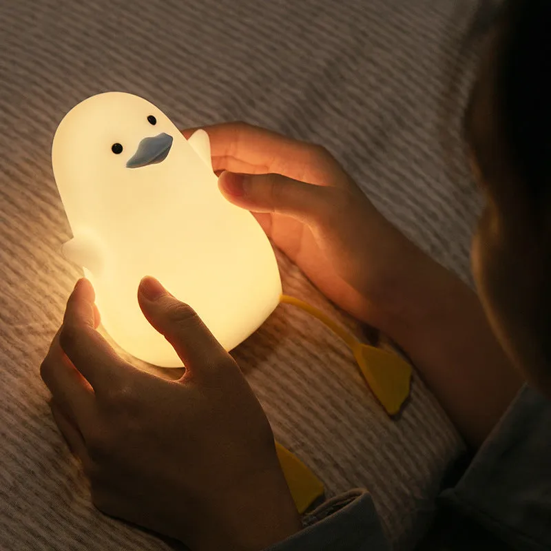 Silicone Duck Night Light Kids lamp Cute Duck Night Light