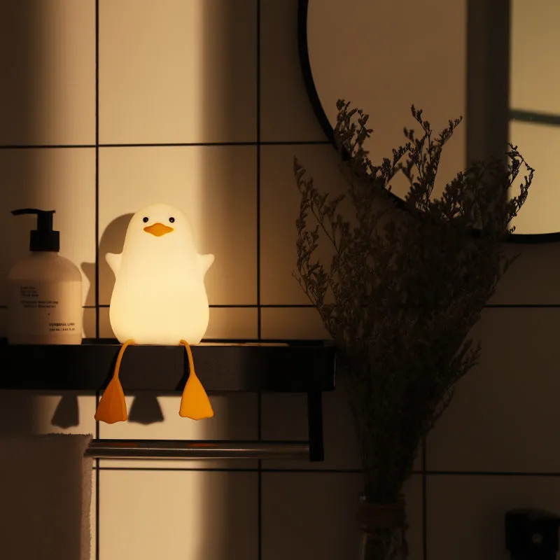 Silicone Duck Night Light Kids lamp Cute Duck Night Light