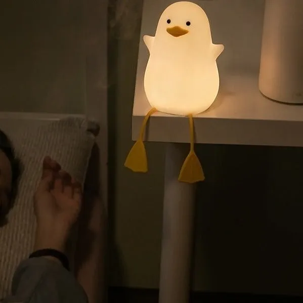 Silicone Duck Night Light Kids lamp Cute Duck Night Light