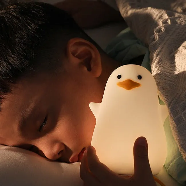 Silicone Duck Night Light Kids lamp Cute Duck Night Light