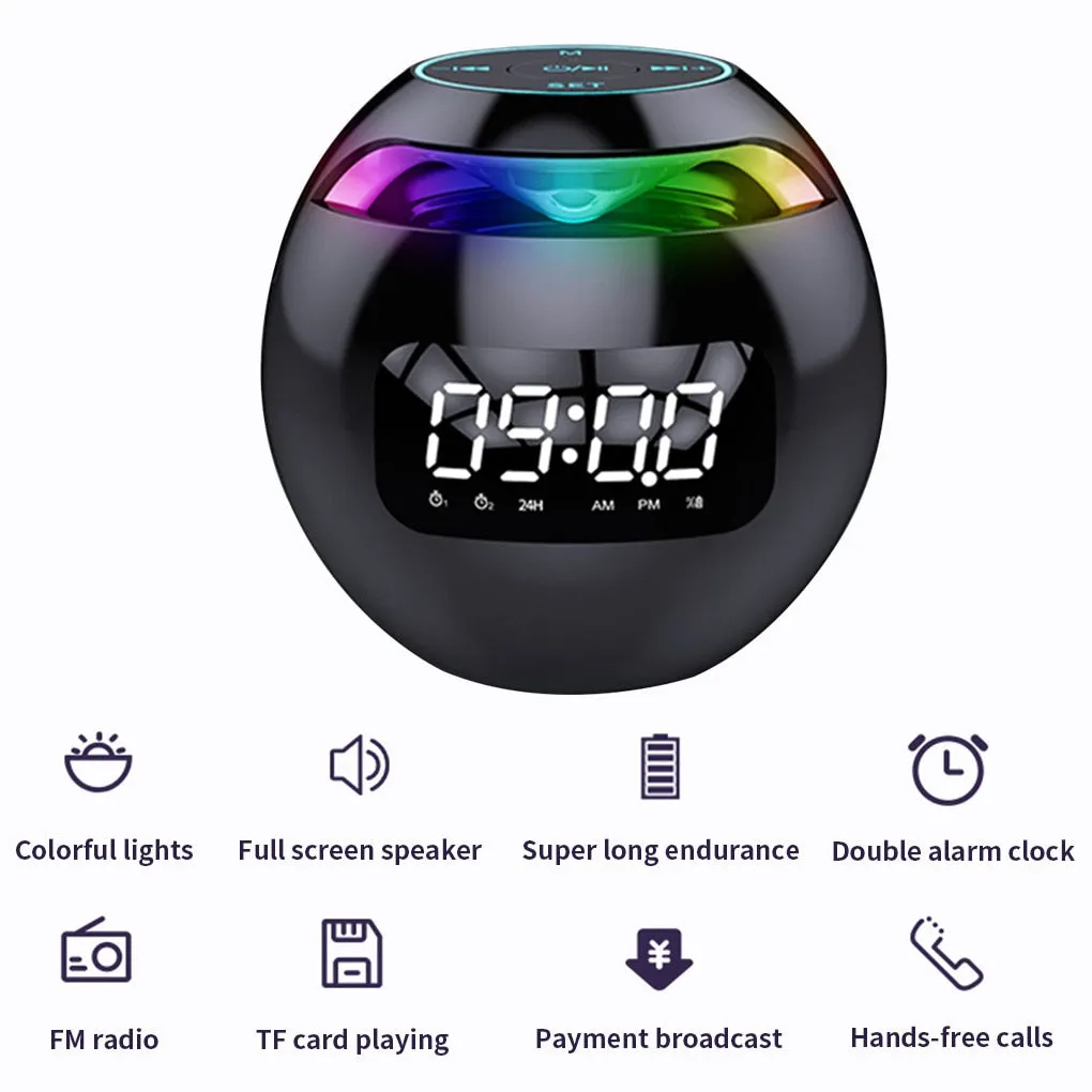 Sphere Wireless Bluetooth Clock Speaker