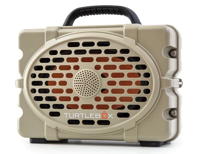 Turtlebox Outdoor Bluetooth Waterproof Gen 2 Portable Speaker in Field Tan