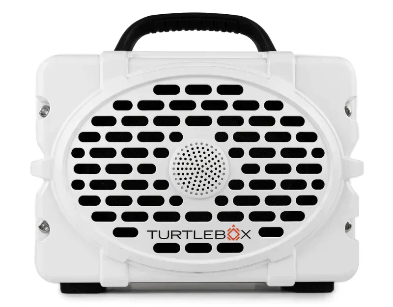 Turtlebox Outdoor Bluetooth Waterproof Gen 2 Portable Speaker in White