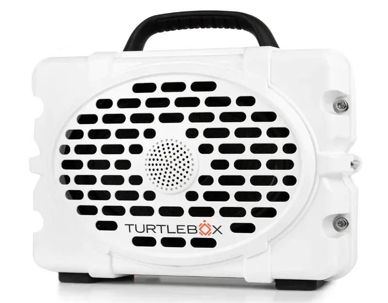 Turtlebox Outdoor Bluetooth Waterproof Gen 2 Portable Speaker in White