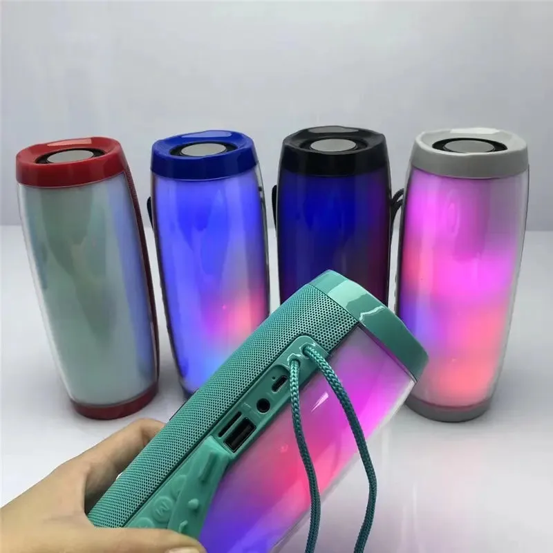 Wireless Portable Bluetooth Stereo Speaker with LED Light-Bluetooth Speaker